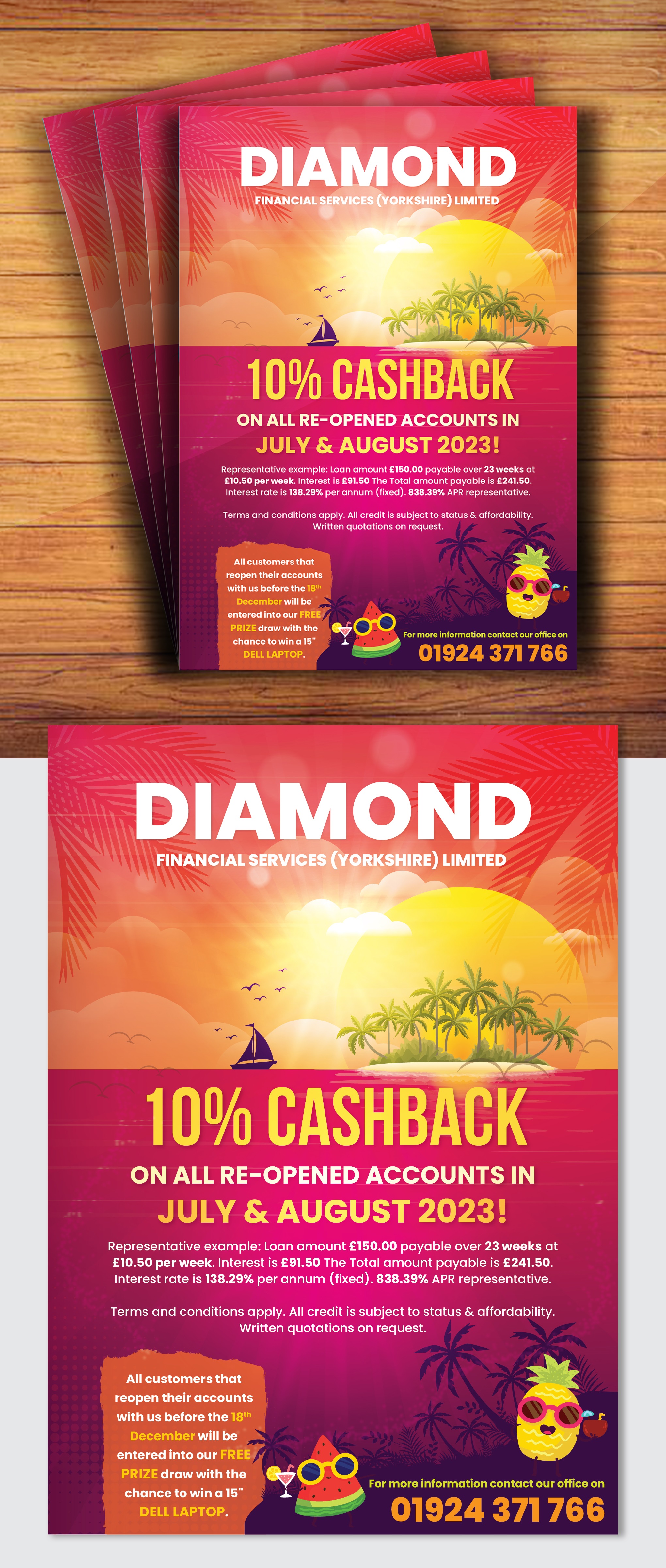 Flyer Design by creativemood438 for Diamond Financial Services (Yorkshire) Ltd | Design #30790973