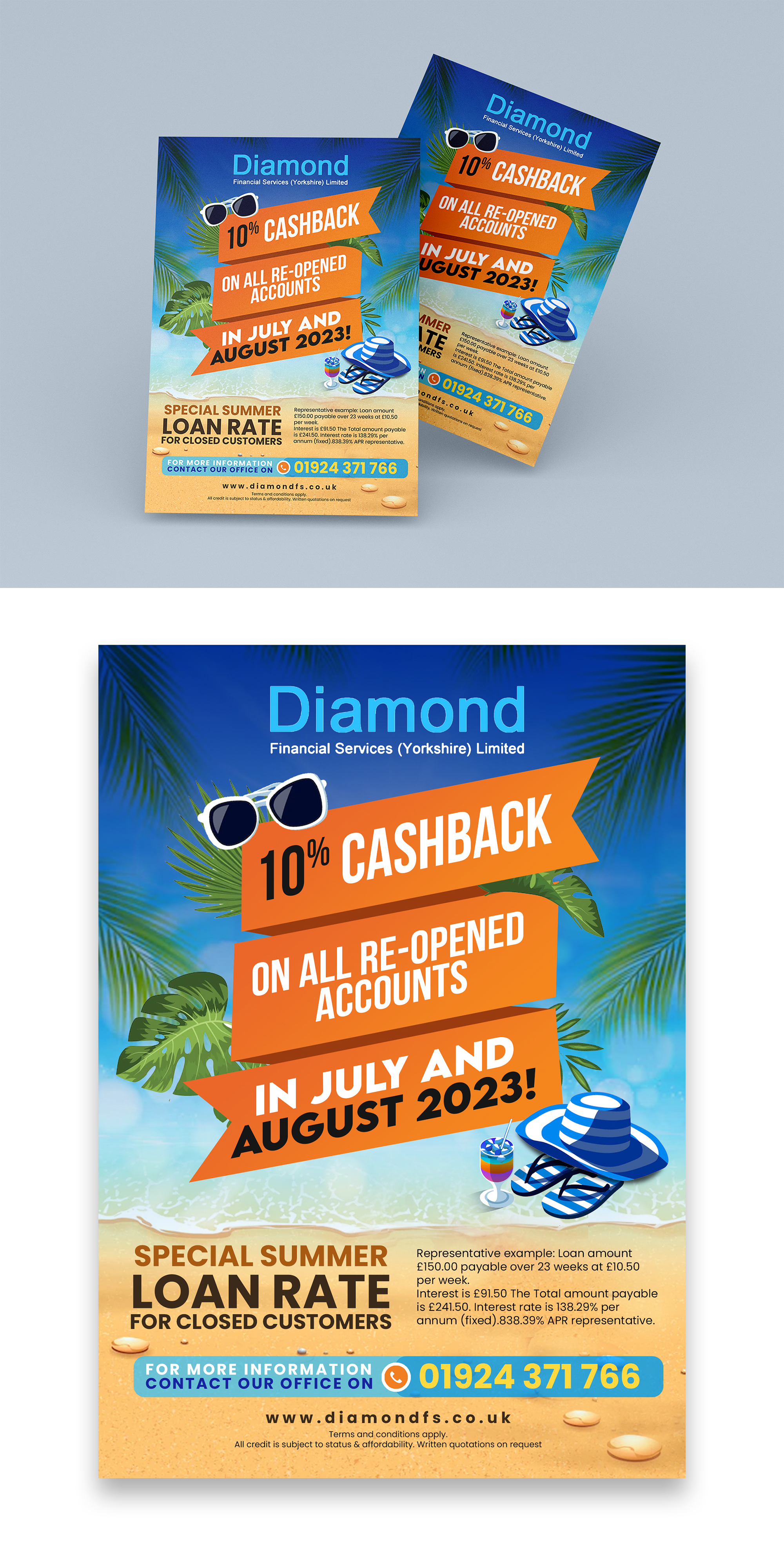 Flyer Design by debdesign for Diamond Financial Services (Yorkshire) Ltd | Design #30761884