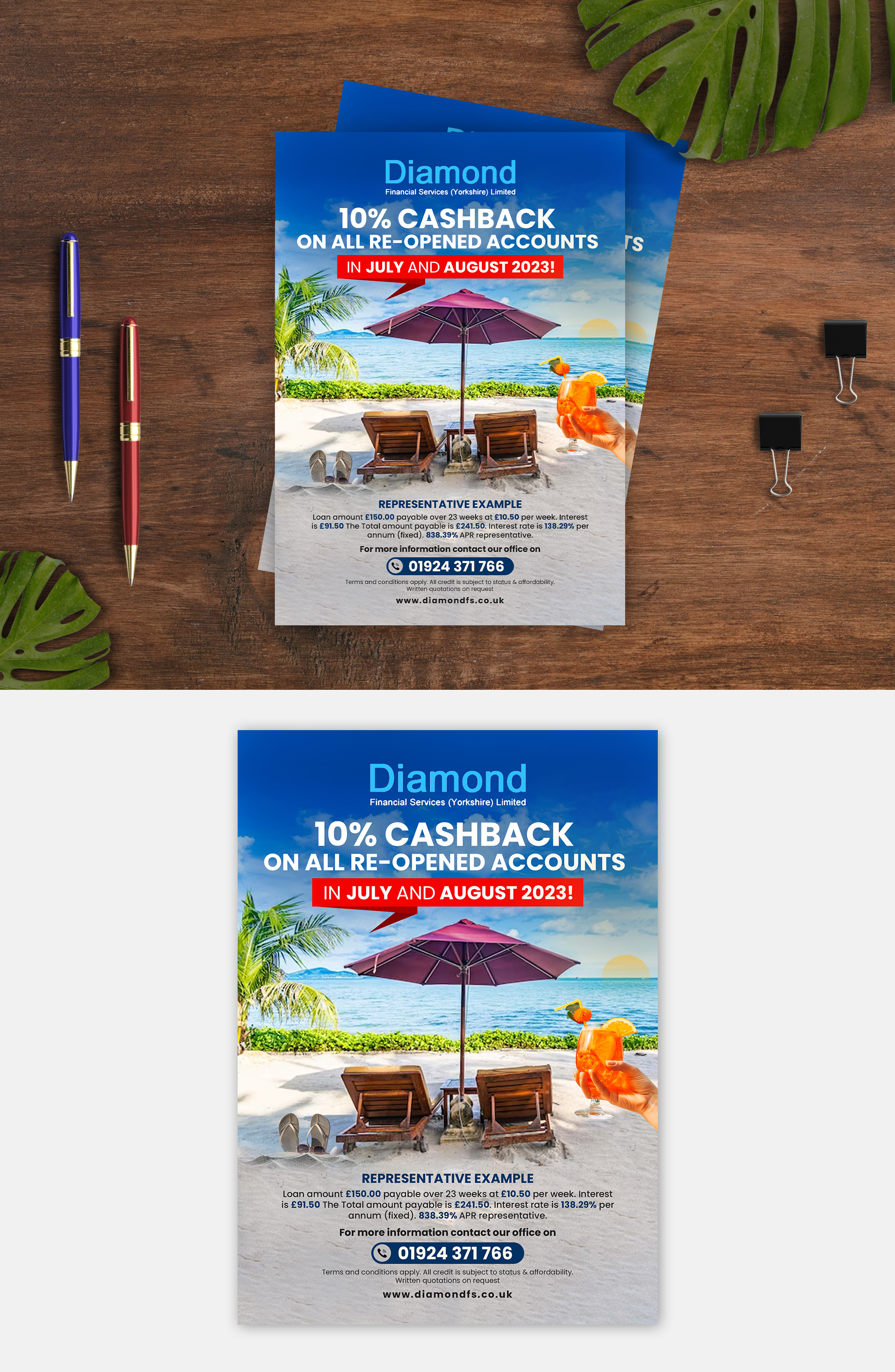 Flyer Design by debdesign for Diamond Financial Services (Yorkshire) Ltd | Design #30762217