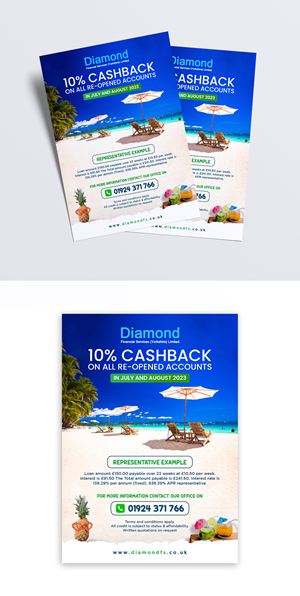 Design de Flyer par debdesign pour Diamond Financial Services (Yorkshire) Ltd | Design : #30764148