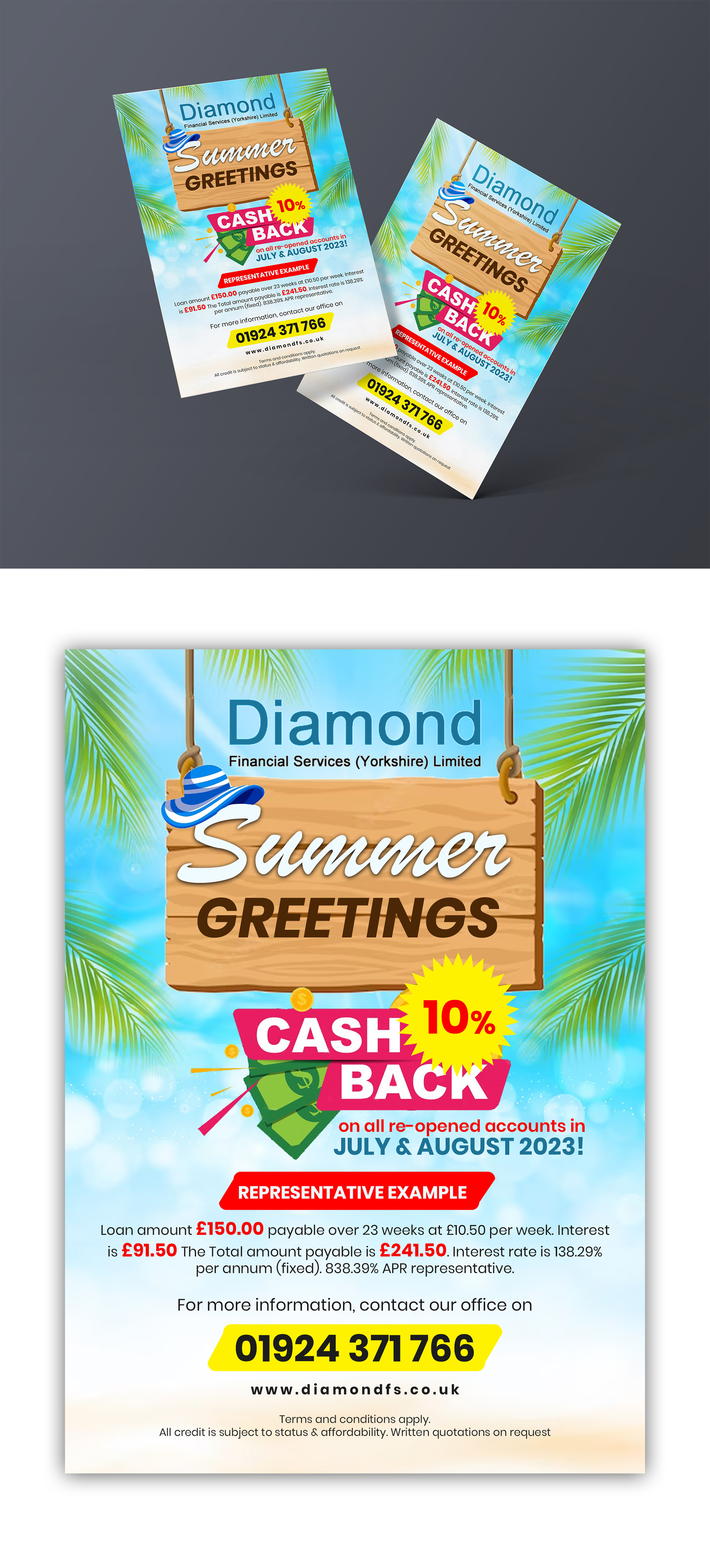 Flyer Design by debdesign for Diamond Financial Services (Yorkshire) Ltd | Design #30768476