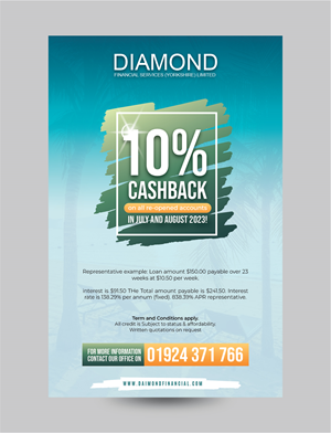 Flyer-Design von 3Guys für Diamond Financial Services (Yorkshire) Ltd | Design: #30747030