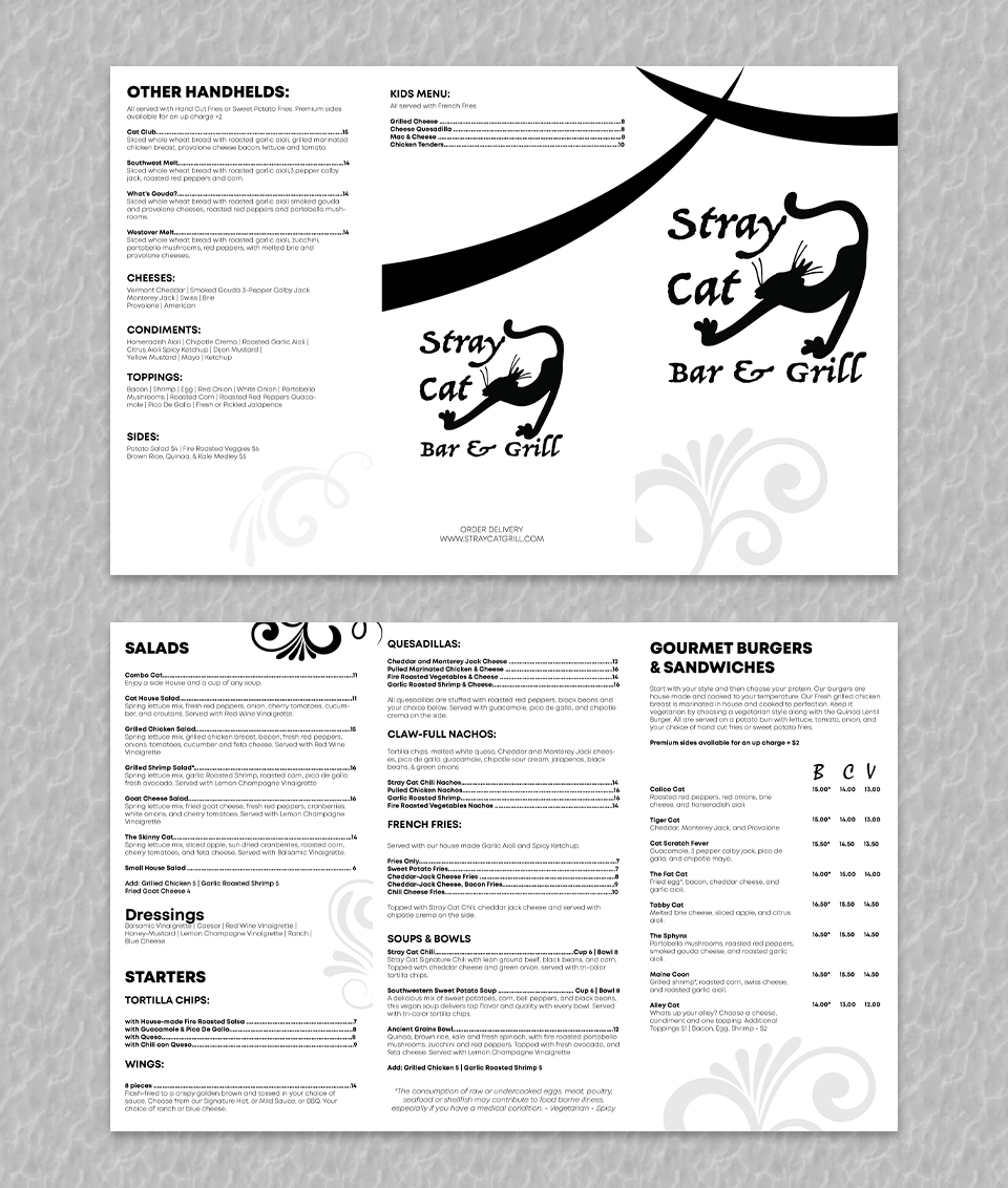 Menu Design by YourLogoMaster for this project | Design #30769263