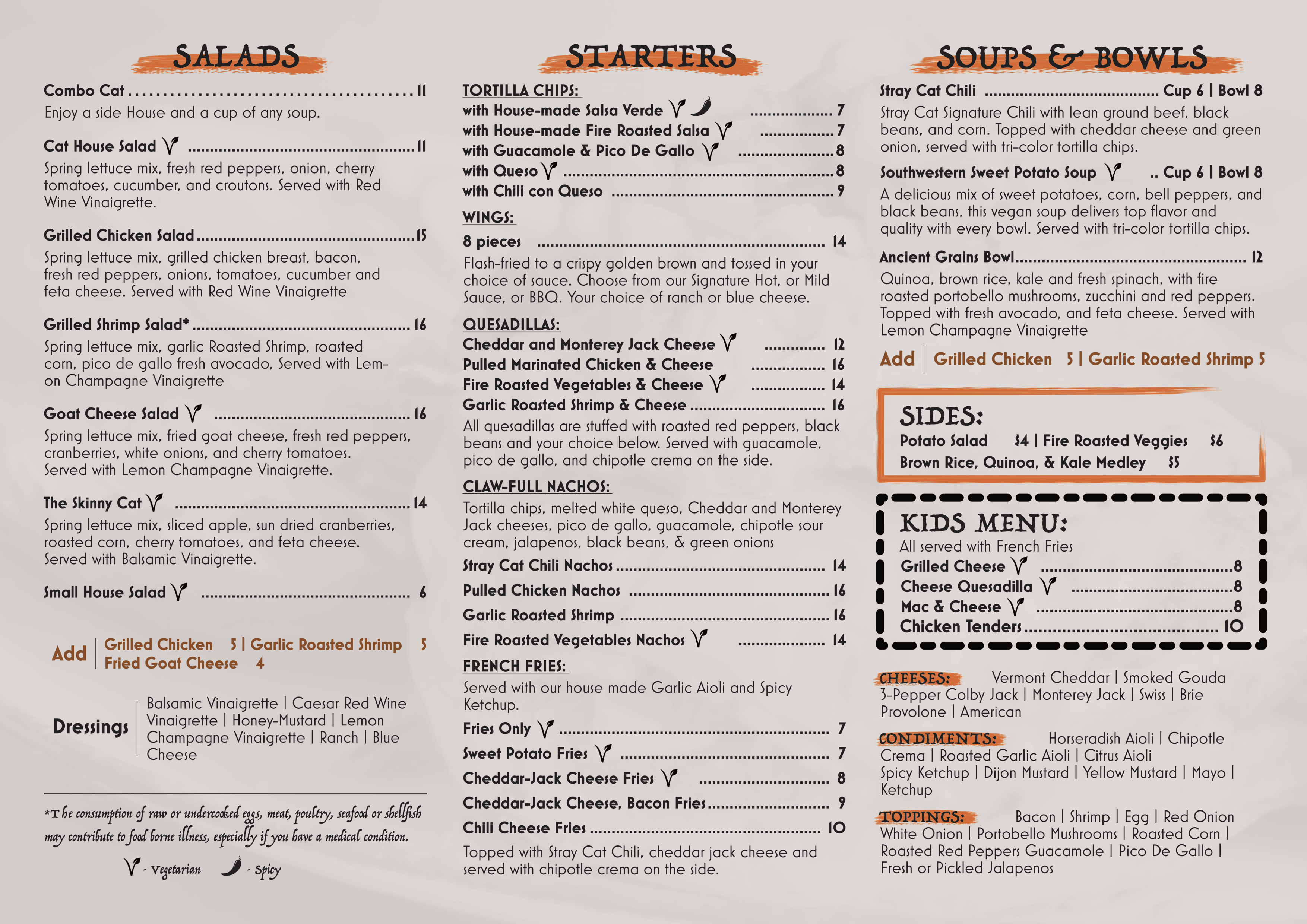 Menu Design by Brooks Design for this project | Design #30796329