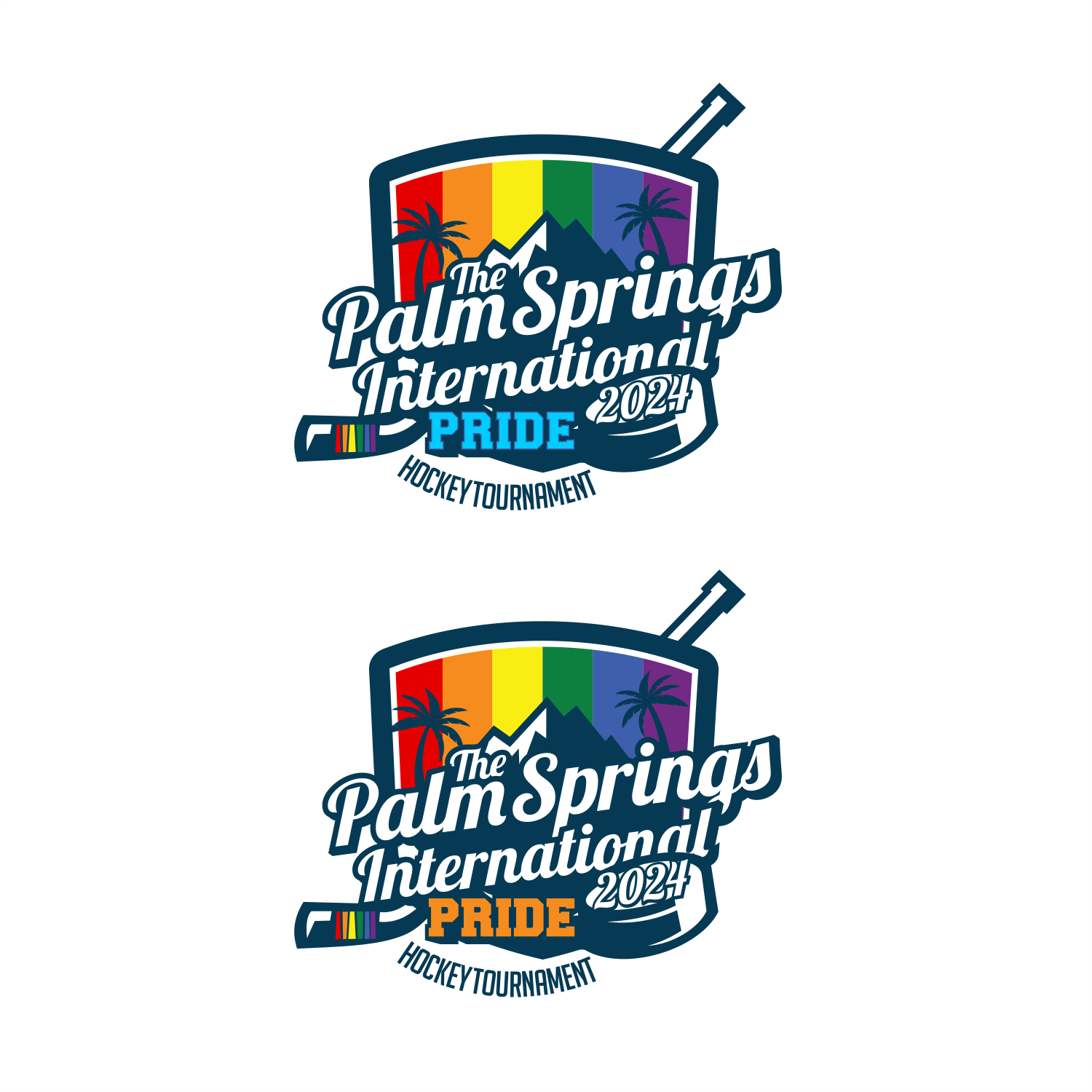 Logo Design by ThiagoB for Coachella Valley LGBT Hockey Association | Design #30829994