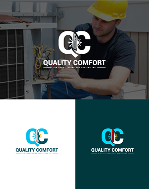 Logo-Design von AyaanArt für Quality Comfort Air Conditioning And Heating Inc.  | Design: #30754702