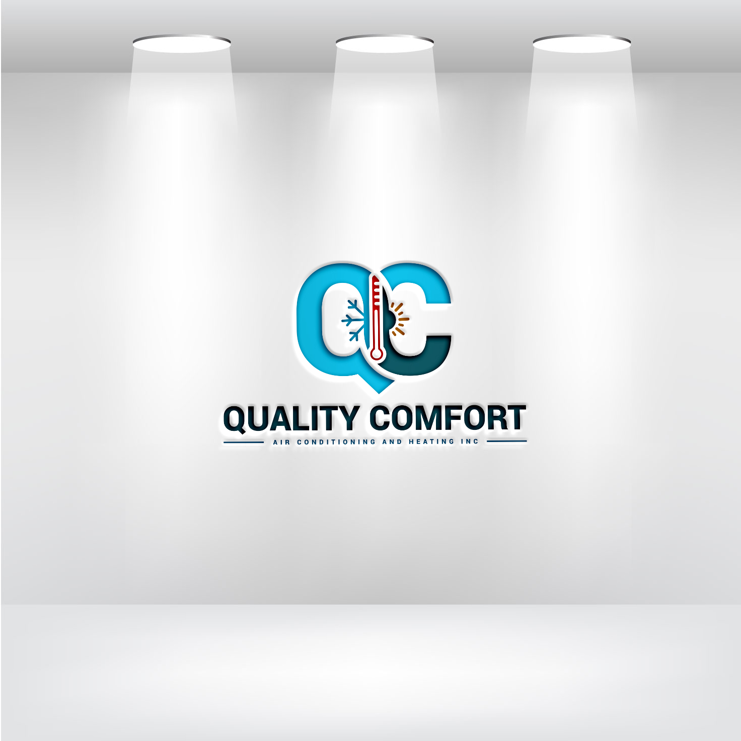 Logo Design by AyaanArt for Quality Comfort Air Conditioning And Heating Inc.  | Design #30754703