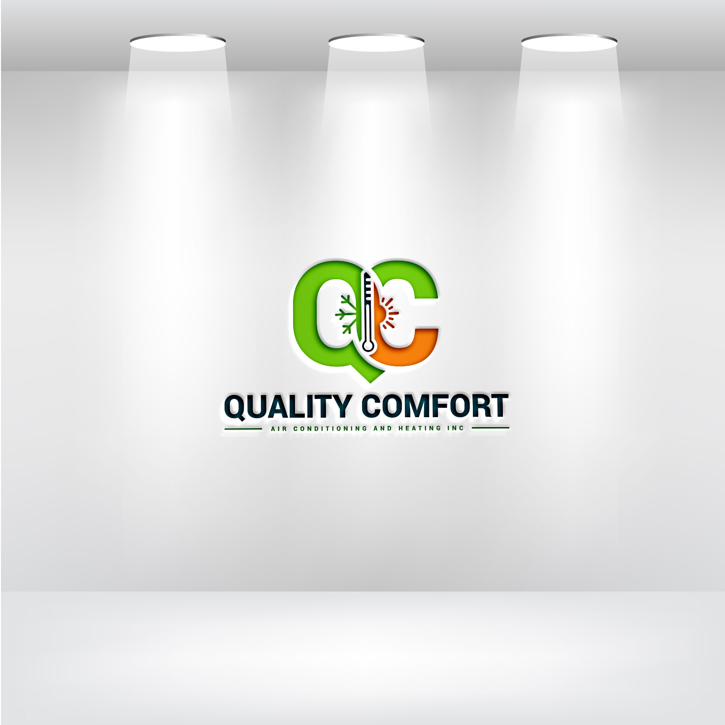 Diseño de Logo por AyaanArt para Quality Comfort Air Conditioning And Heating Inc.  | Diseño #30756340