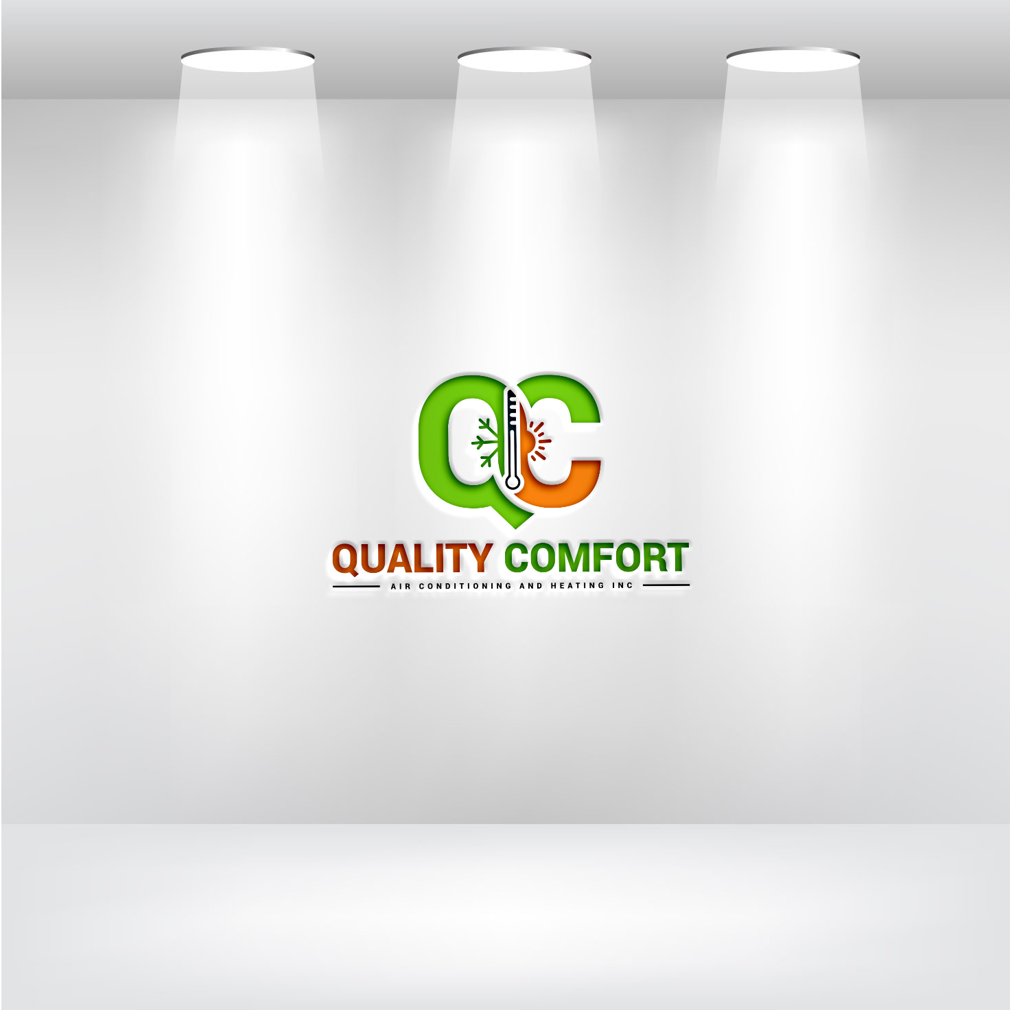Logo Design by AyaanArt for Quality Comfort Air Conditioning And Heating Inc.  | Design #30772697