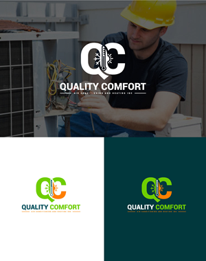 Logo-Design von AyaanArt für Quality Comfort Air Conditioning And Heating Inc.  | Design: #30772699
