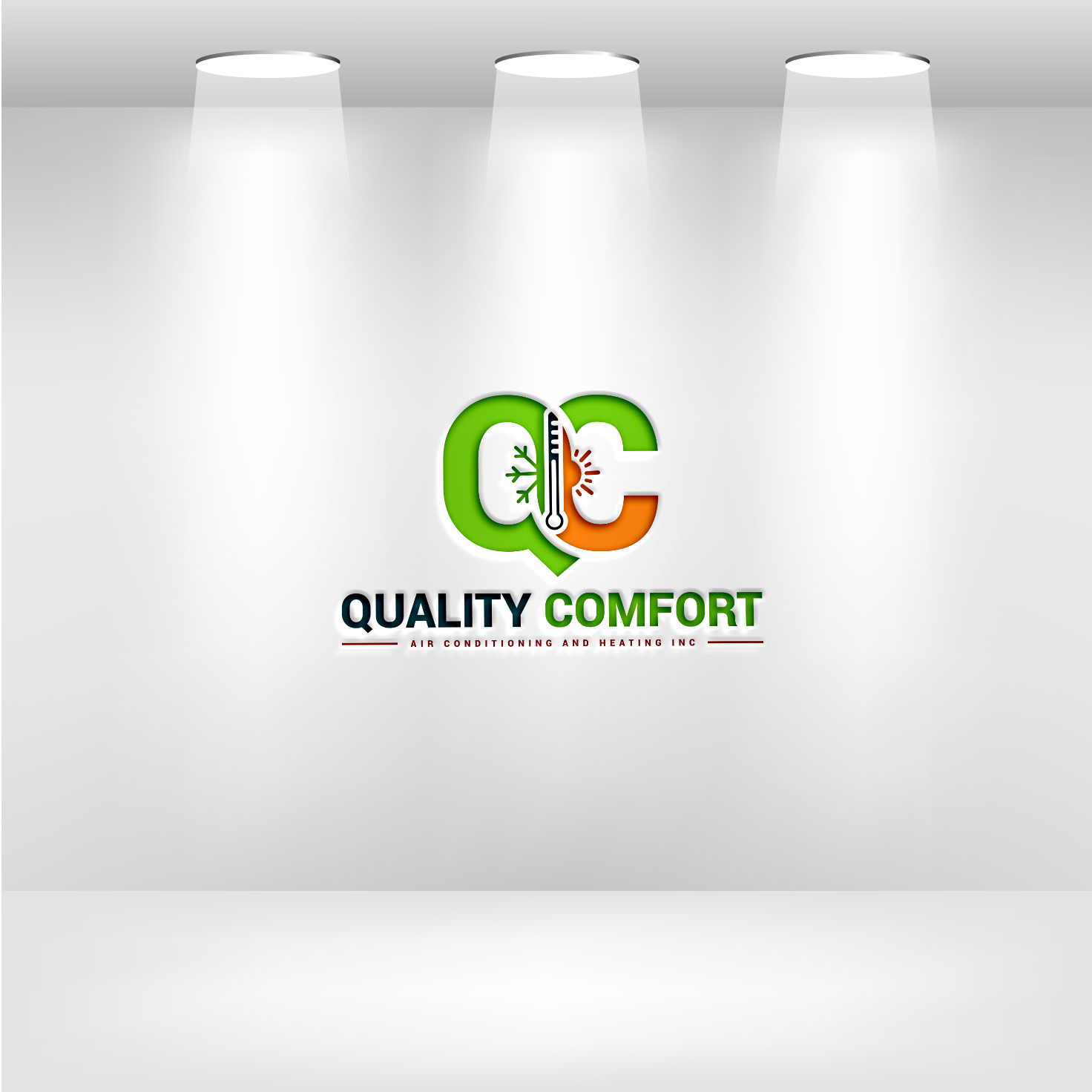 Logo Design by AyaanArt for Quality Comfort Air Conditioning And Heating Inc.  | Design #30772700