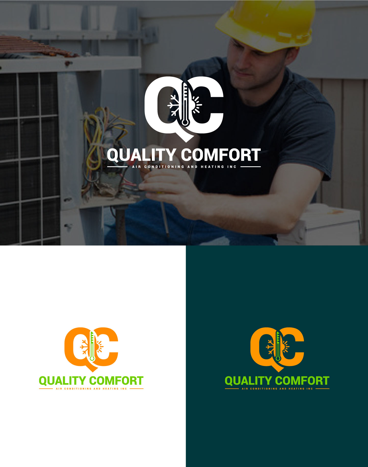 Design de Logo par AyaanArt pour Quality Comfort Air Conditioning And Heating Inc.  | Design #30831067