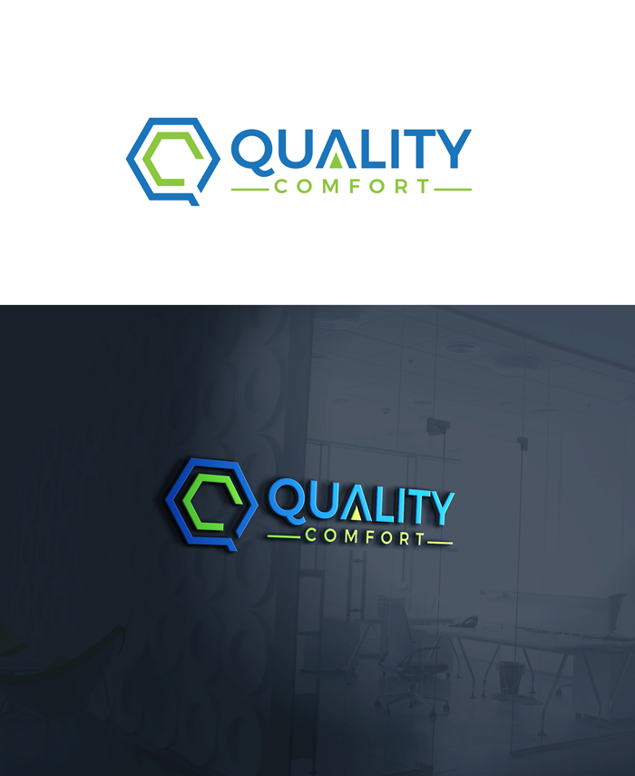 Logo Design by RA-bica for Quality Comfort Air Conditioning And Heating Inc.  | Design #30756541