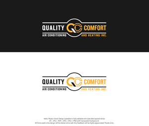 Logo Design by skart for Quality Comfort Air Conditioning And Heating Inc.  | Design: #30754633