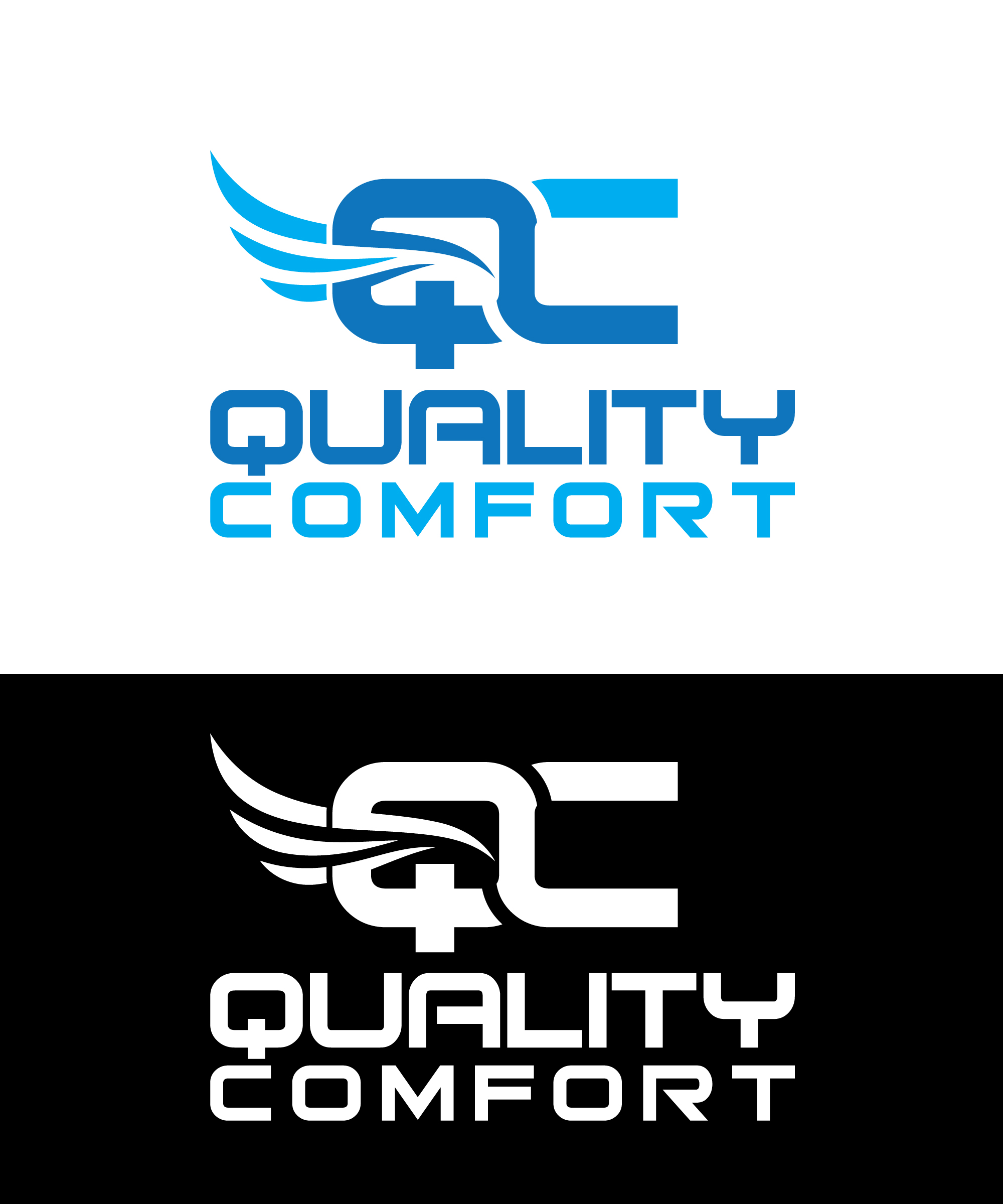 Logo Design by MH_Prantu for Quality Comfort Air Conditioning And Heating Inc.  | Design #30755453