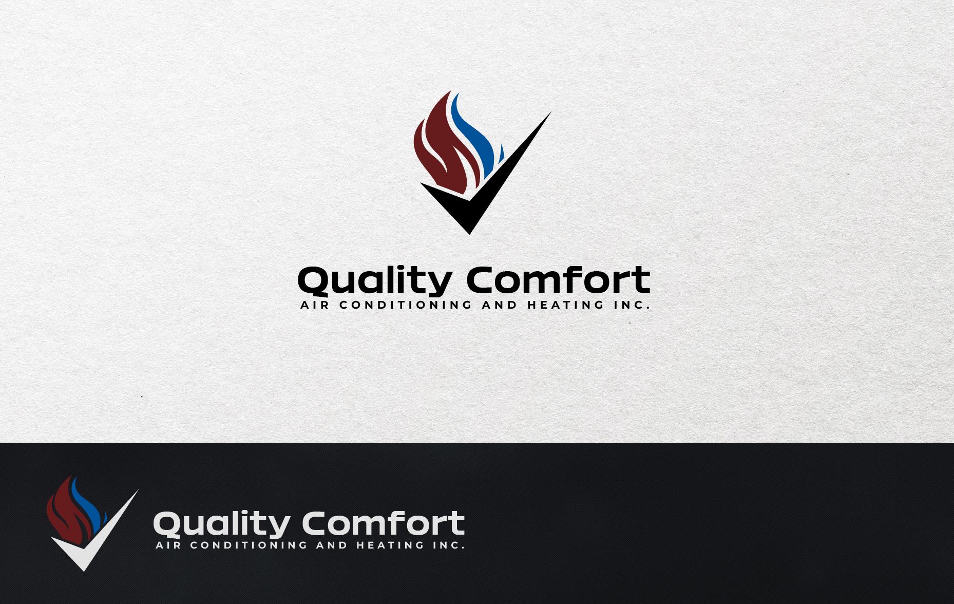 Logo Design by got2believe for Quality Comfort Air Conditioning And Heating Inc.  | Design #30756818