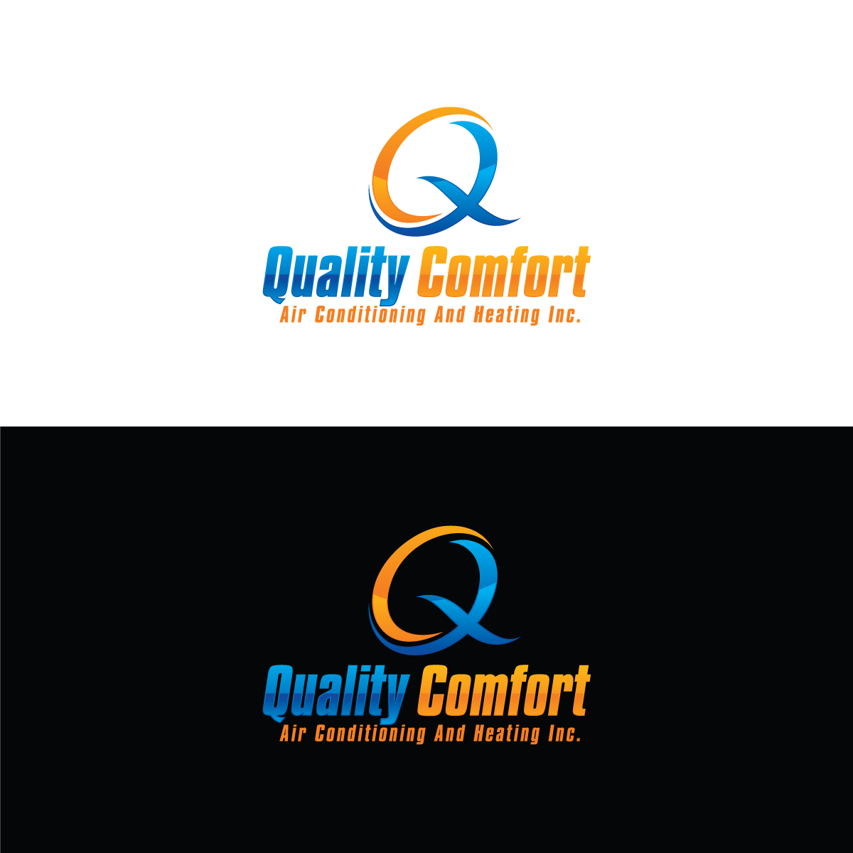Logo Design by prodesigns99 for Quality Comfort Air Conditioning And Heating Inc.  | Design #30756321