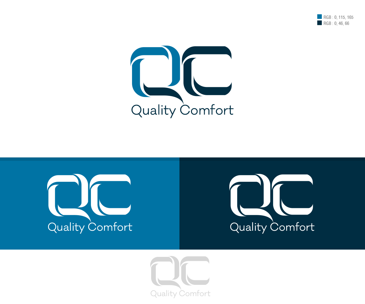 Logo Design by creativerhythm for Quality Comfort Air Conditioning And Heating Inc.  | Design #30759639