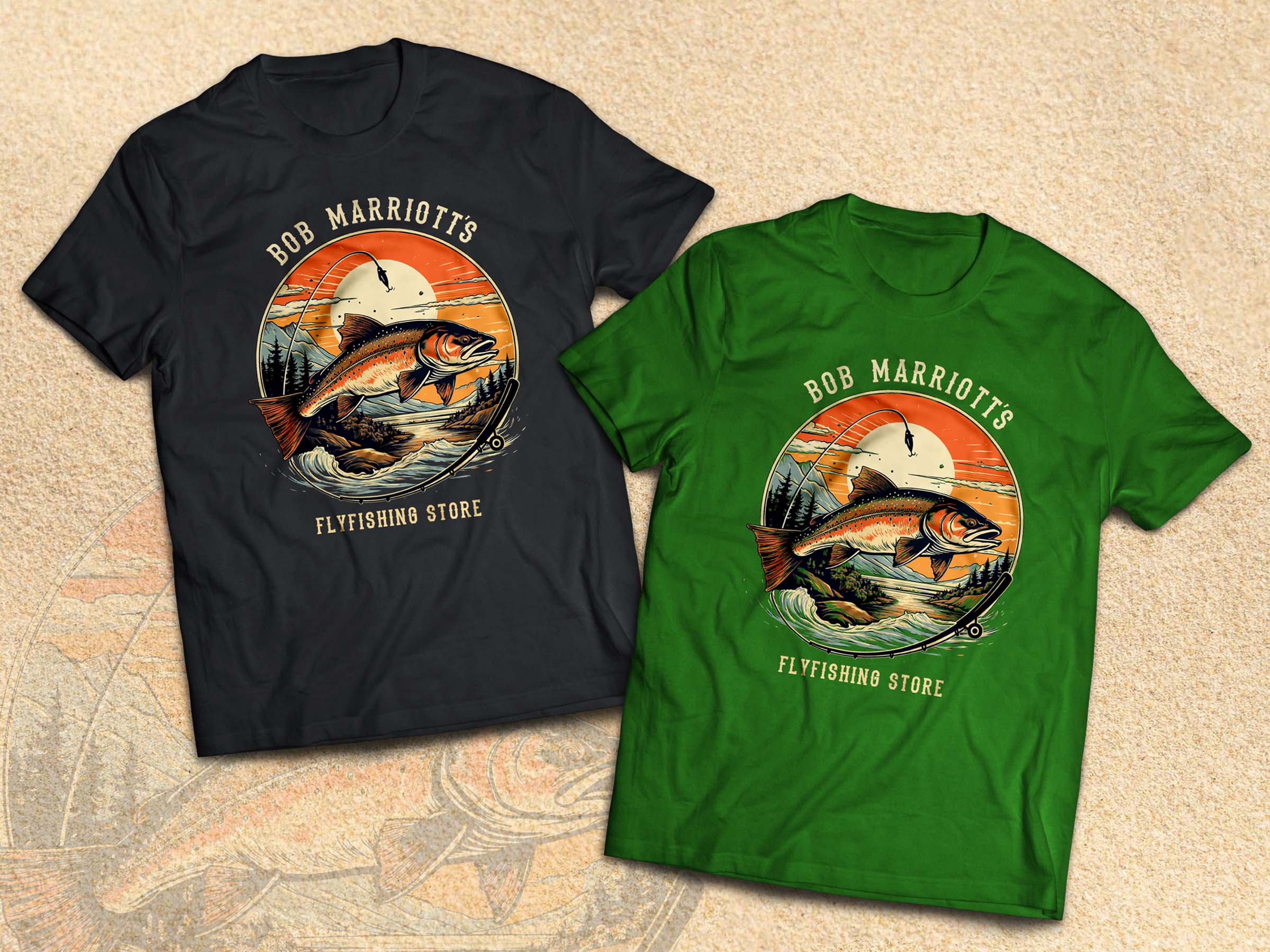 T-Shirt-Design von Lumen Branding für Bob Marriott's Flyfishing Store | Design #30819594