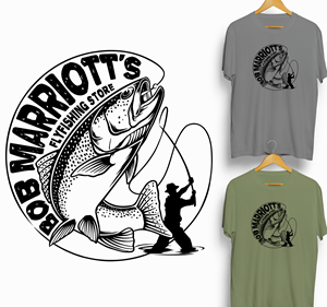 T-shirt Design by iqbalyozanda for Bob Marriott's Flyfishing Store | Design: #30767623