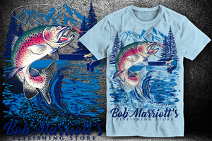 T-shirt Design by Kiki Hermawan for Bob Marriott's Flyfishing Store | Design: #30777664