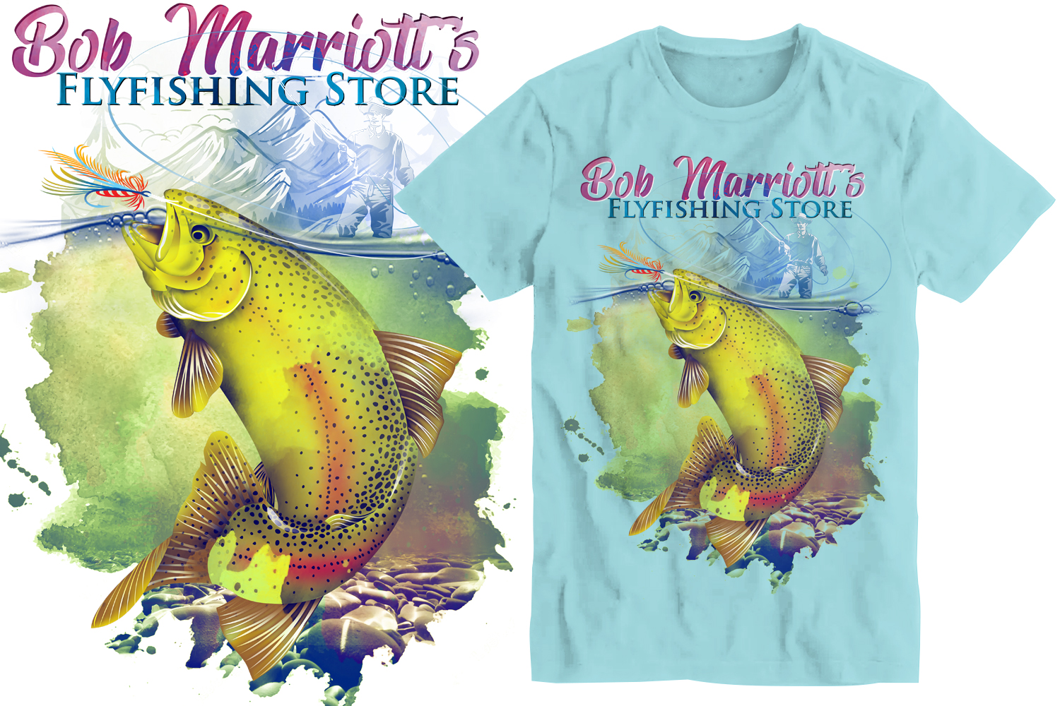 T-Shirt-Design von Kiki Hermawan für Bob Marriott's Flyfishing Store | Design #30831274