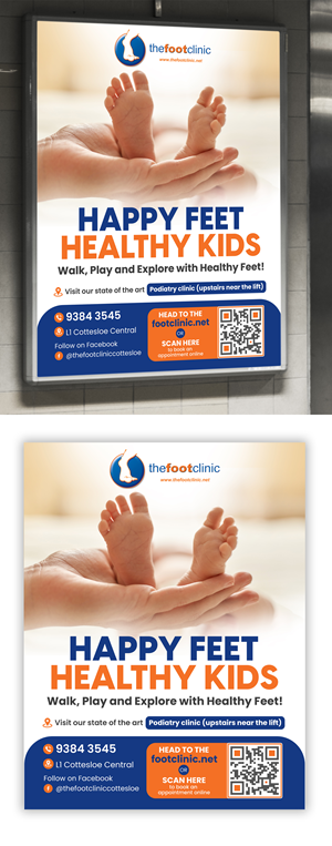 Poster Design by debdesign for The Foot Clinic | Design: #30776044