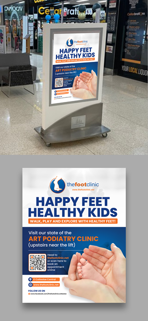 Poster Design by debdesign for The Foot Clinic | Design: #30776126