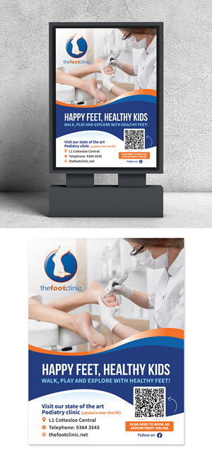 Poster Design by Dzhafir for The Foot Clinic | Design: #30809443