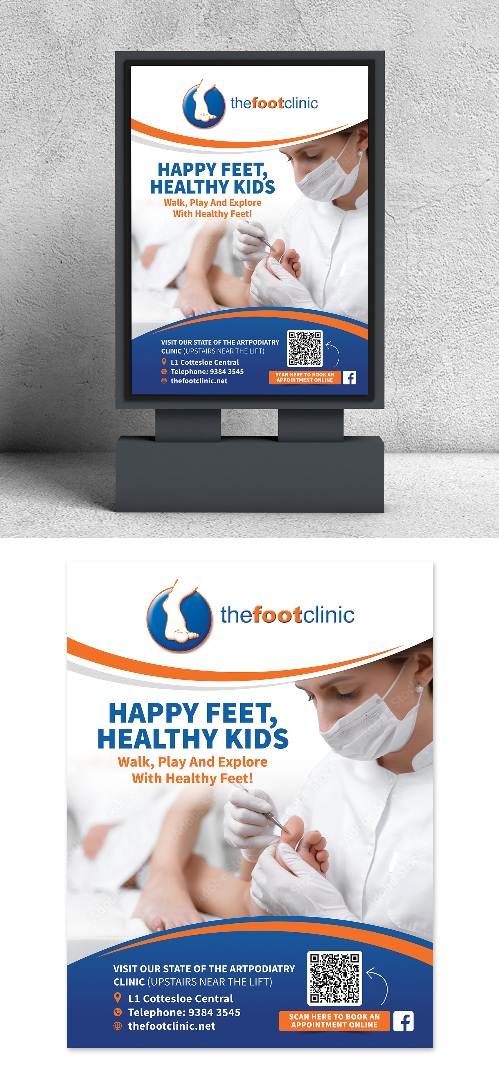 Diseño de Póster por Dzhafir para The Foot Clinic | Diseño #30809444