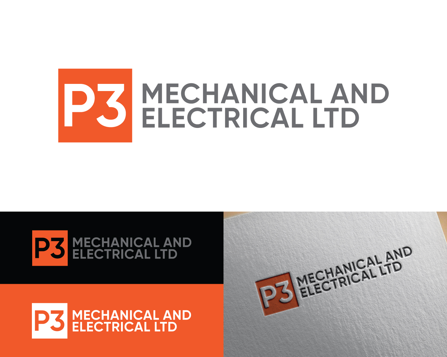 Logo Design by Box Graphic for P3 Mechanical and Electrical Ltd. | Design #30776026