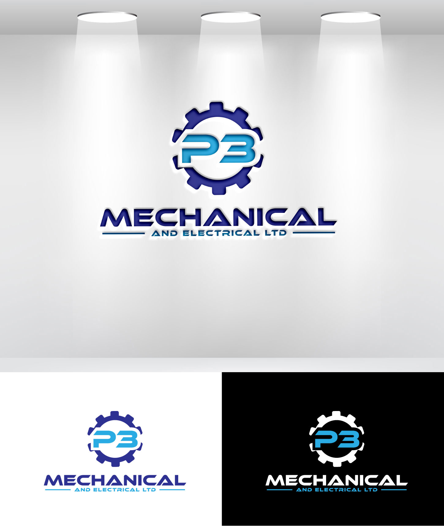 Logo Design by Mi Design1 for P3 Mechanical and Electrical Ltd. | Design #30772957