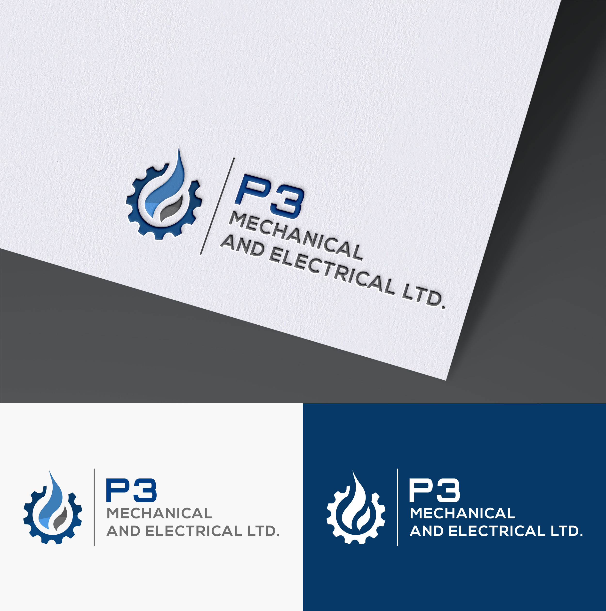 Diseño de Logo por Design Athics para P3 Mechanical and Electrical Ltd. | Diseño #30776051
