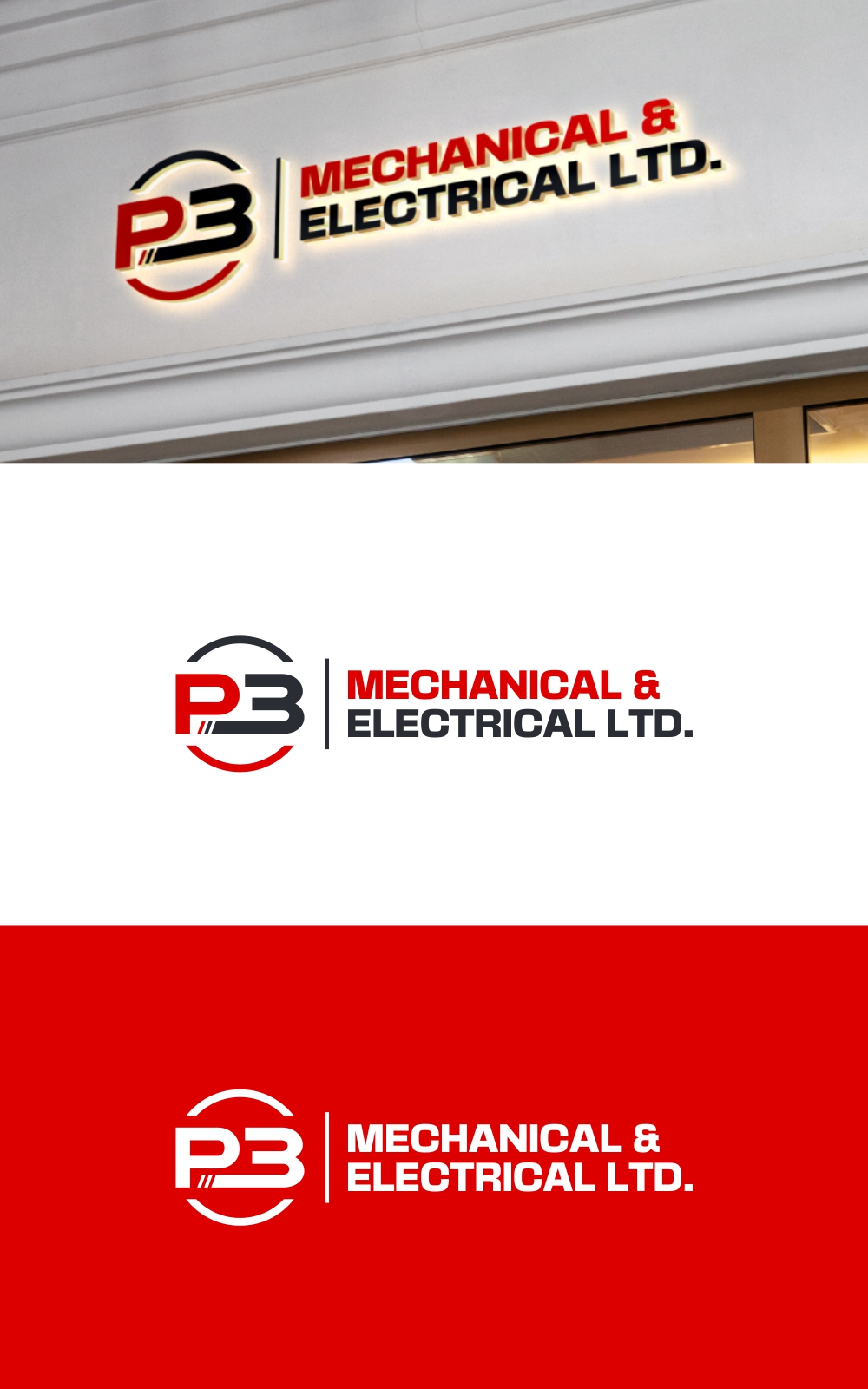 Diseño de Logo por SanaPixel para P3 Mechanical and Electrical Ltd. | Diseño #30773709