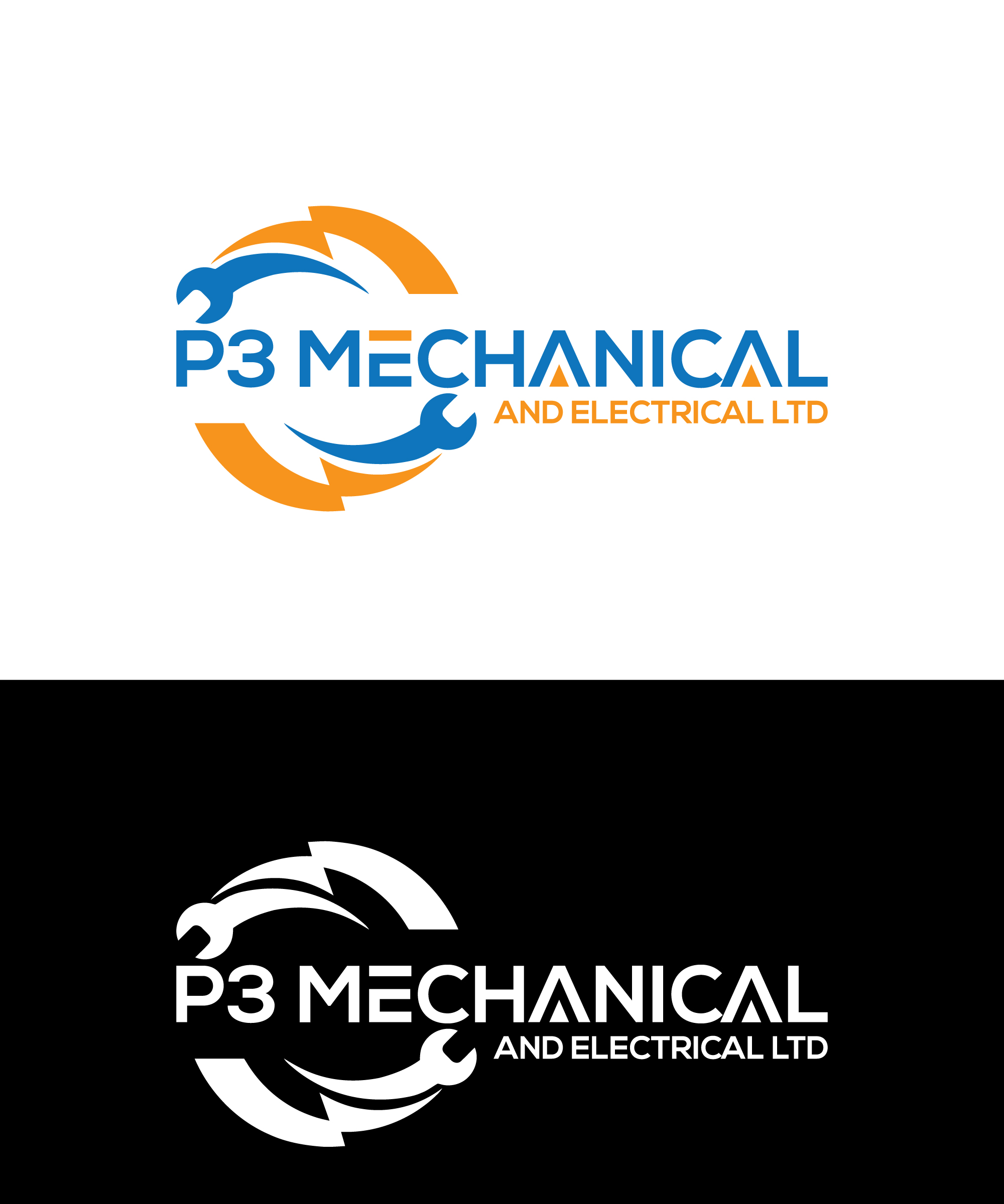 Logo Design by MH_Prantu for P3 Mechanical and Electrical Ltd. | Design #30771791
