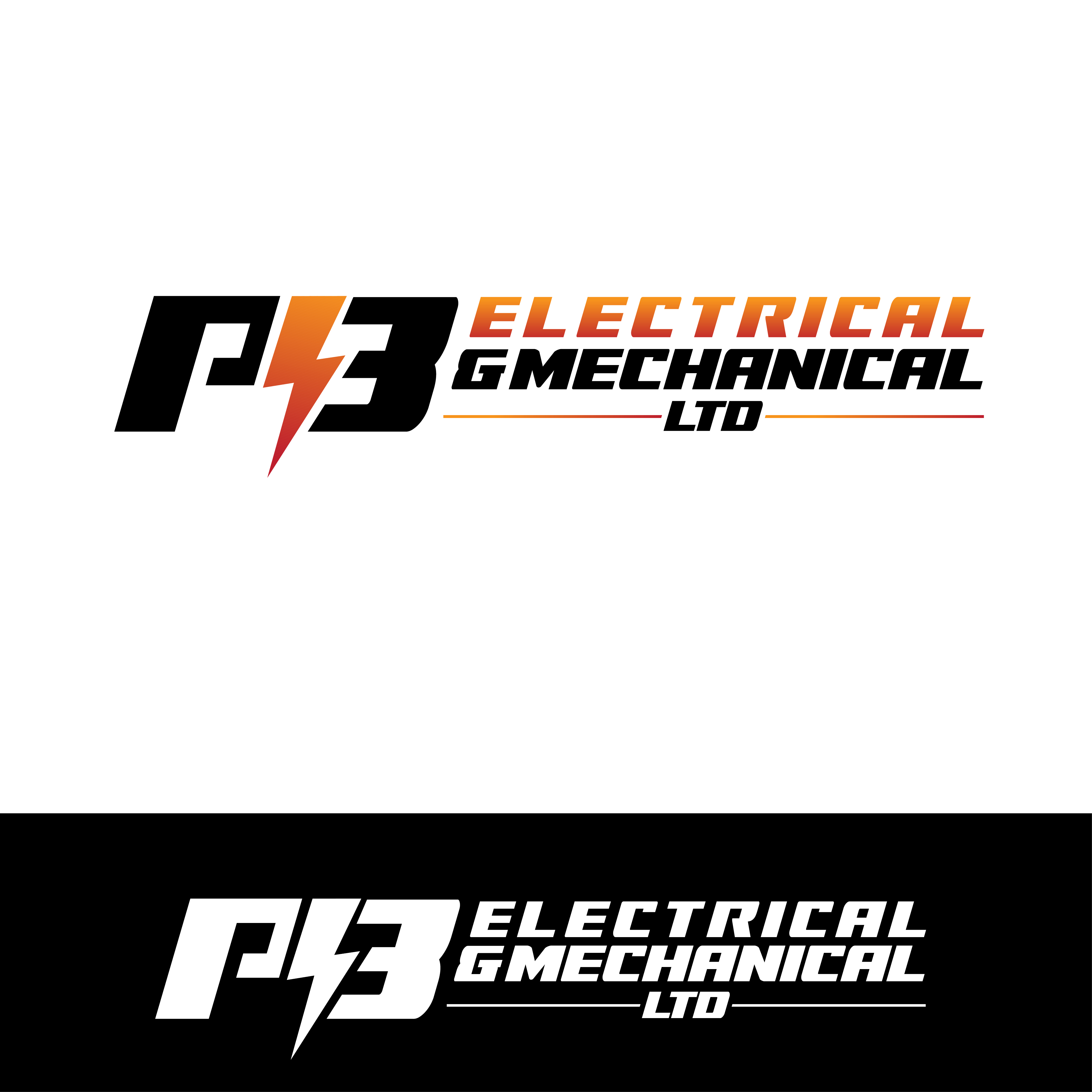 Logo Design by VisionCraft for P3 Mechanical and Electrical Ltd. | Design #30773189