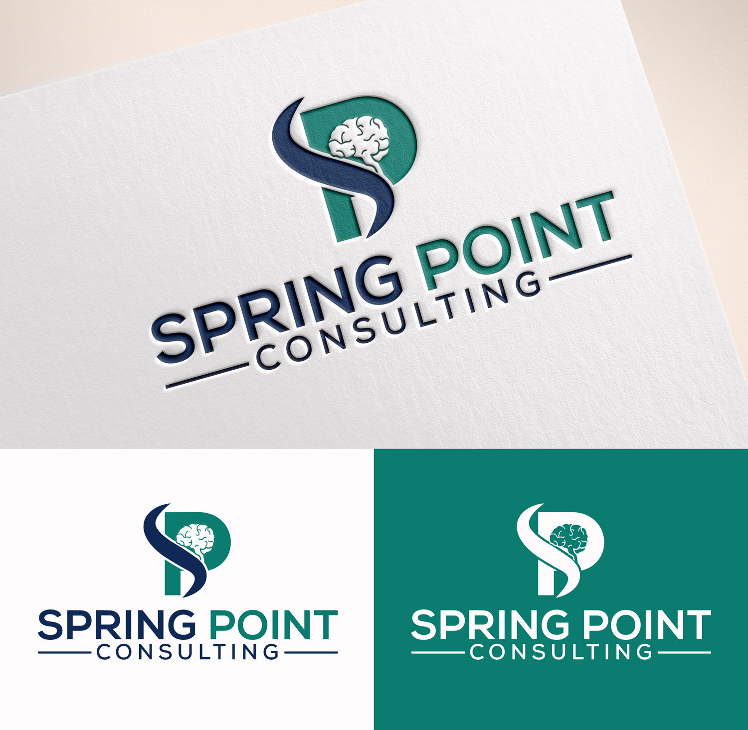 Logo Design by M Art & Design for Spring Point Consulting | Design #30773490