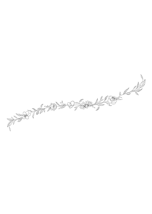 Design a thin line floral bracelet tattoo