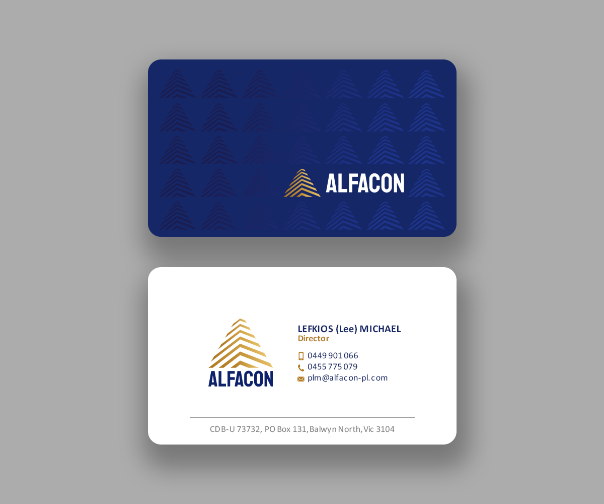 Diseño de Tarjeta de Presentación por Andrés Sebastián para ALFACON PTY LTD | Diseño #30778568