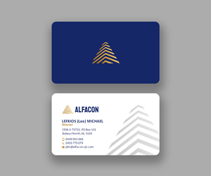 Business Card Design by Andrés Sebastián for ALFACON PTY LTD | Design: #30778815