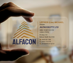 Visitenkarten-Design von Expert Bappy für ALFACON PTY LTD | Design: #30777514
