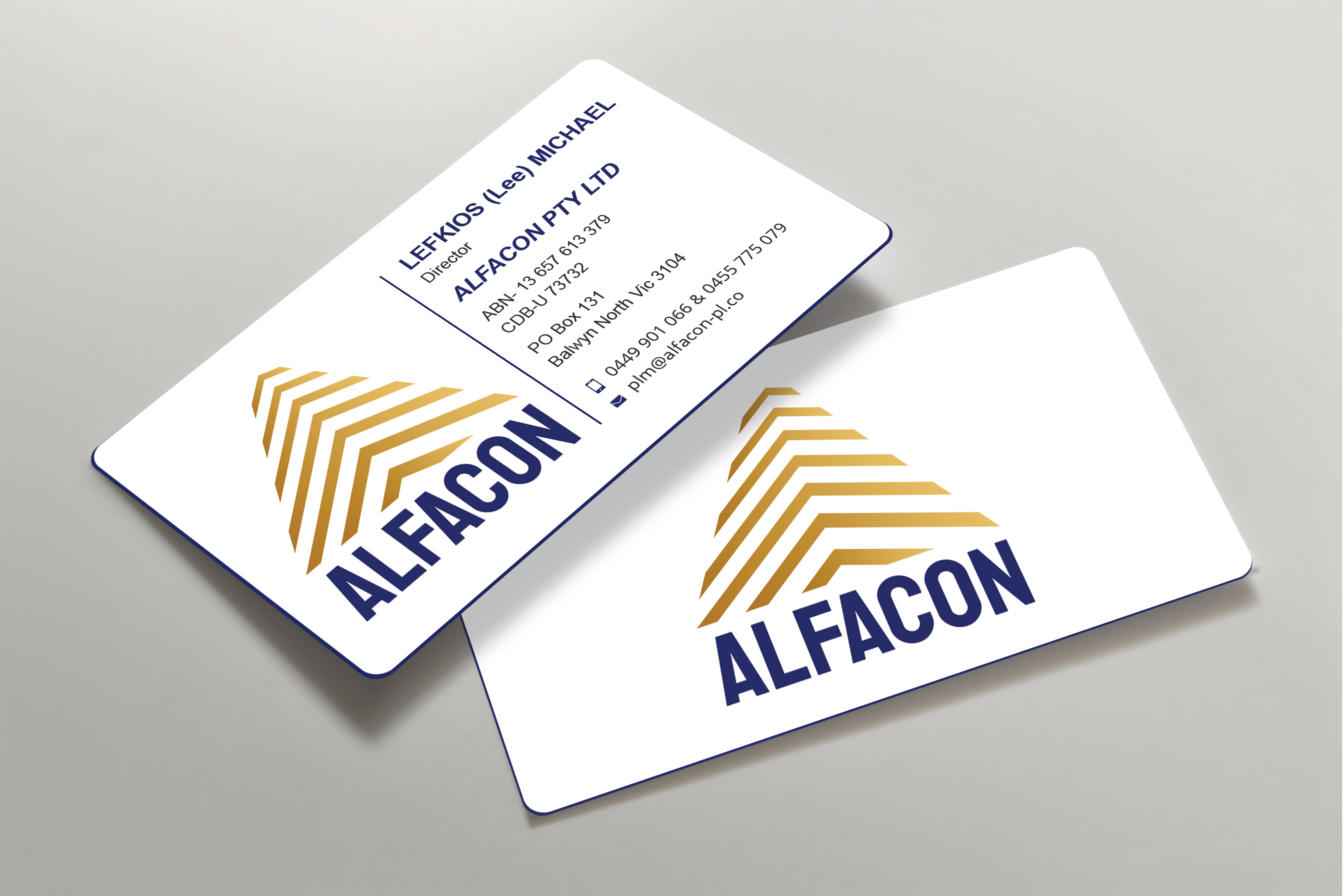 Business Card Design by Expert Bappy for ALFACON PTY LTD | Design #30780762