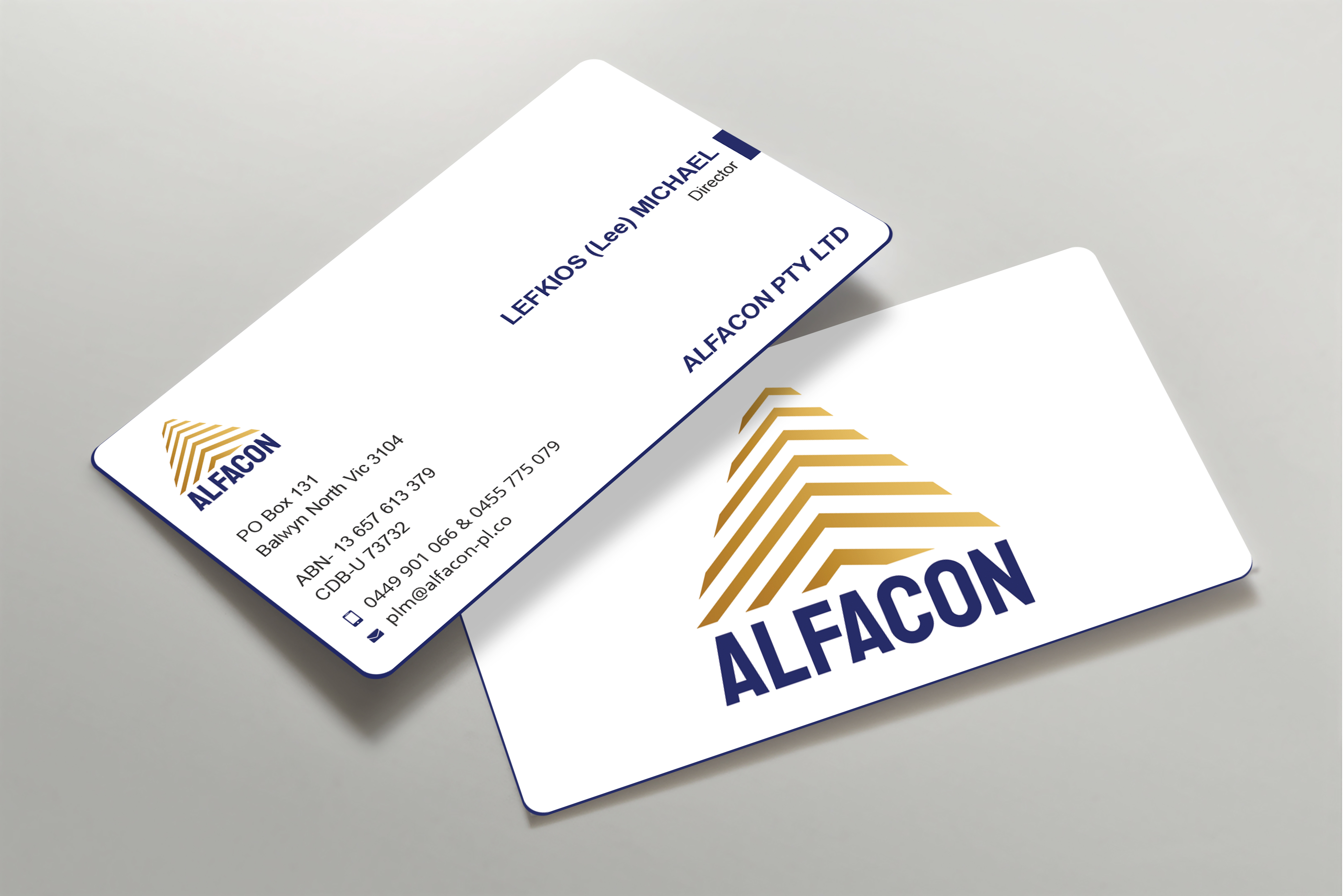 Business Card Design by Expert Bappy for ALFACON PTY LTD | Design #30780824
