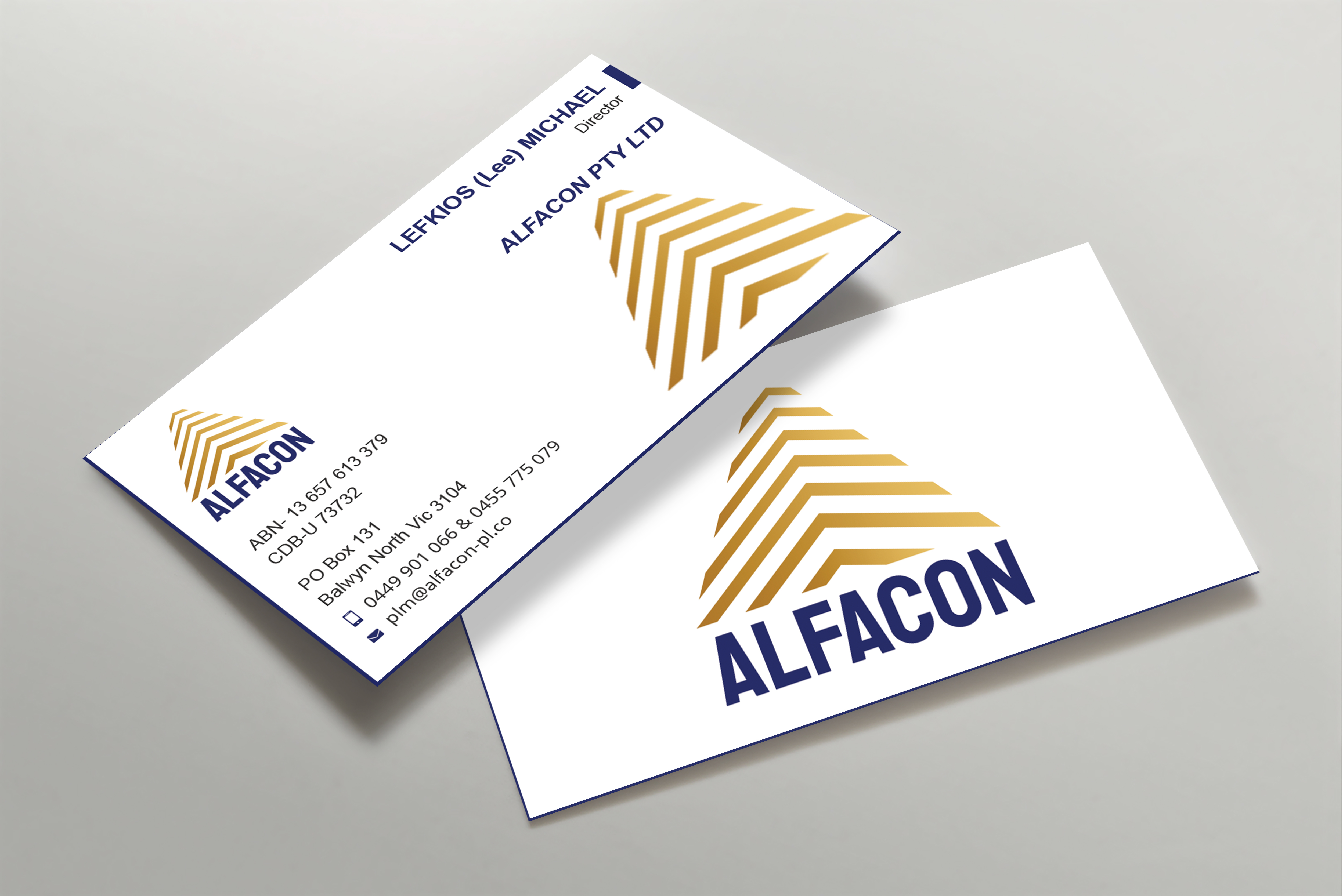 Business Card Design by Expert Bappy for ALFACON PTY LTD | Design #30780932