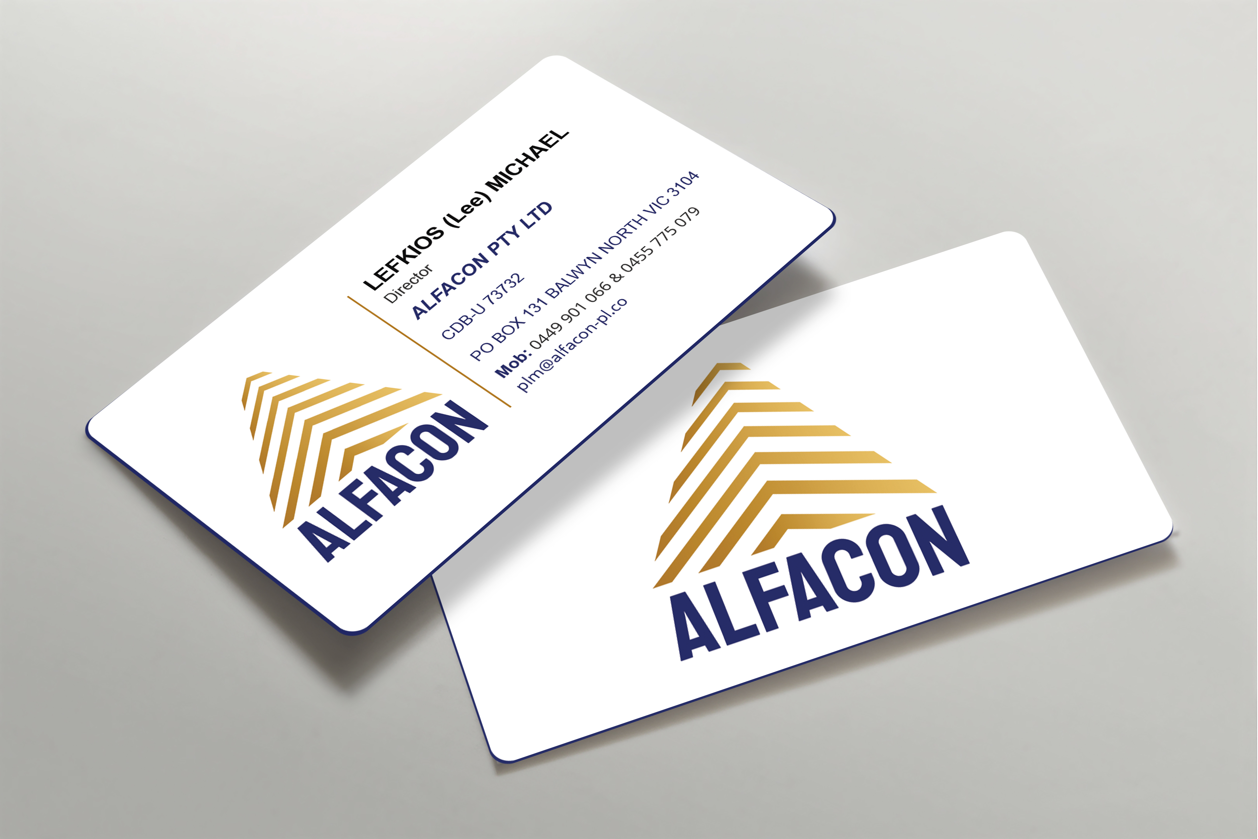 Business Card Design by Expert Bappy for ALFACON PTY LTD | Design #30785108