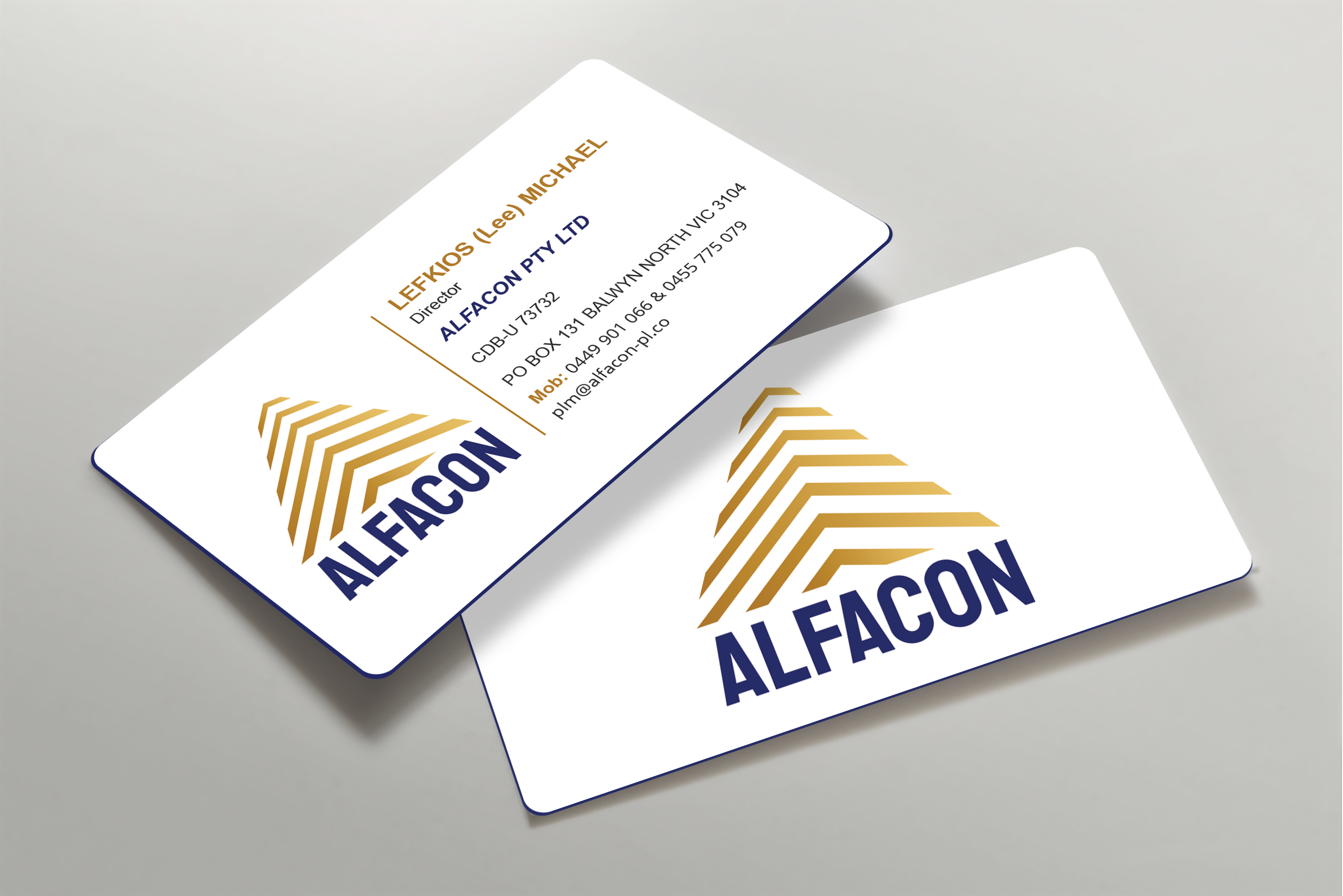 Business Card Design by Expert Bappy for ALFACON PTY LTD | Design #30785131
