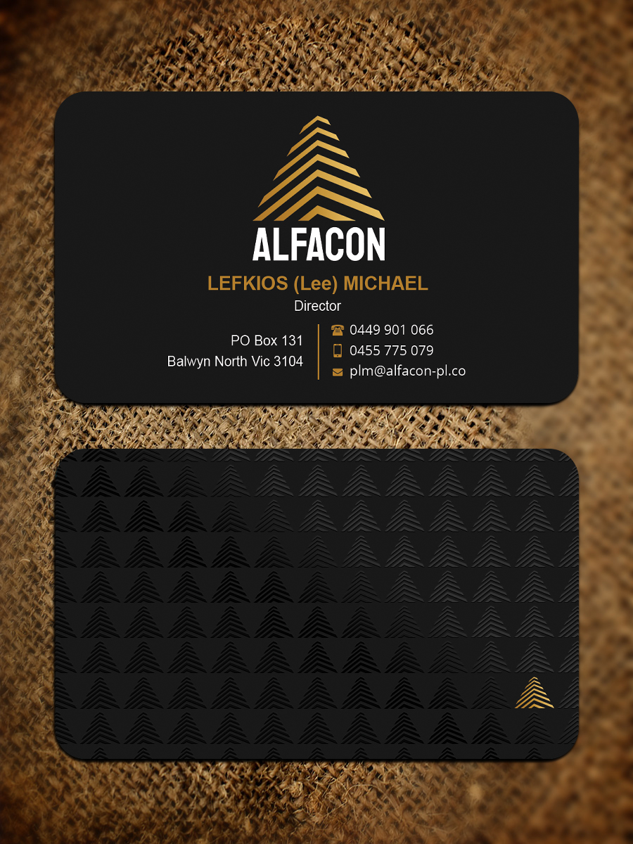 Diseño de Tarjeta de Presentación por Expert Bappy para ALFACON PTY LTD | Diseño #30786206