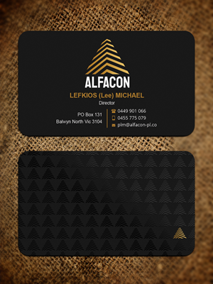 Business Card Design by Expert Bappy for ALFACON PTY LTD | Design: #30786206