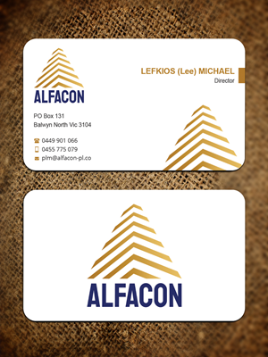 Business Card Design by Expert Bappy for ALFACON PTY LTD | Design: #30786229