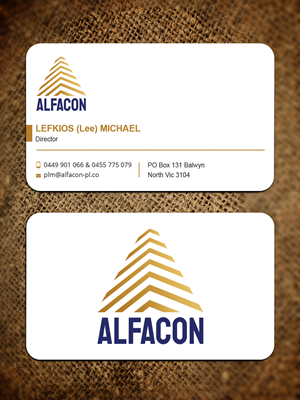 Business Card Design by Expert Bappy for ALFACON PTY LTD | Design: #30786318